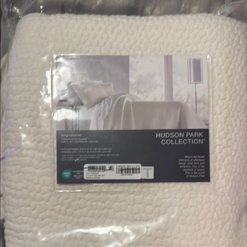 Hudson Park Collection Signature Matelasse King Cover Coverlet